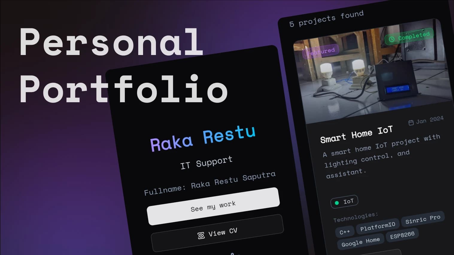 Portfolio Website Screenshot